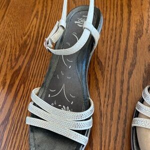 Abeo silver rhinestone sandal 9